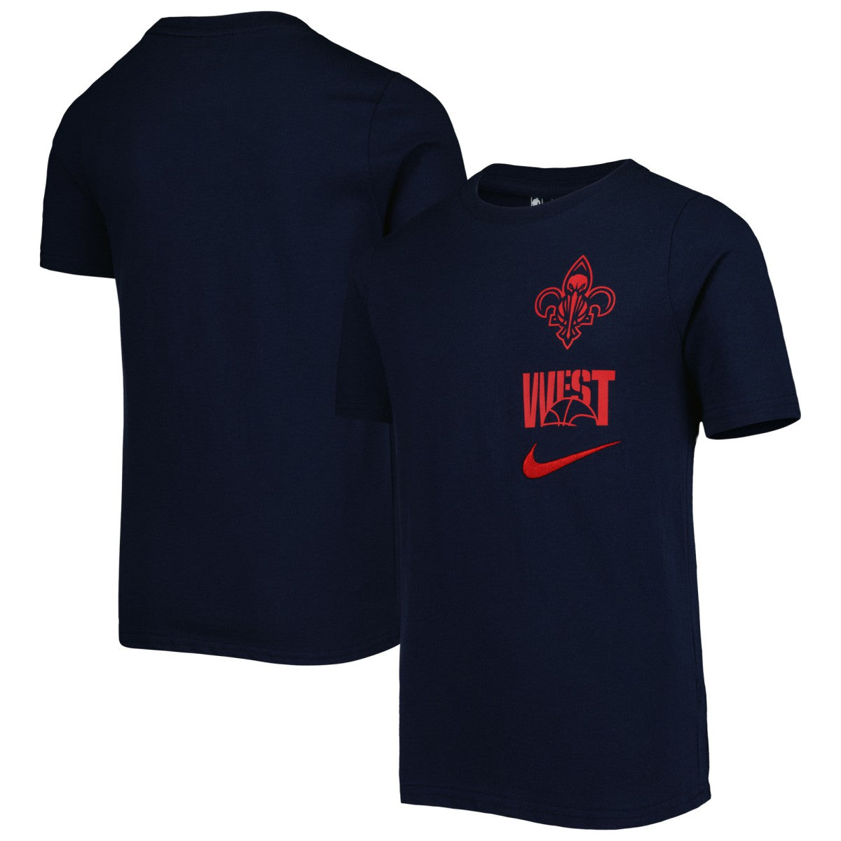 Nike New Orleans Pelicans Youth Vs Block Essential T-Shirt Navy