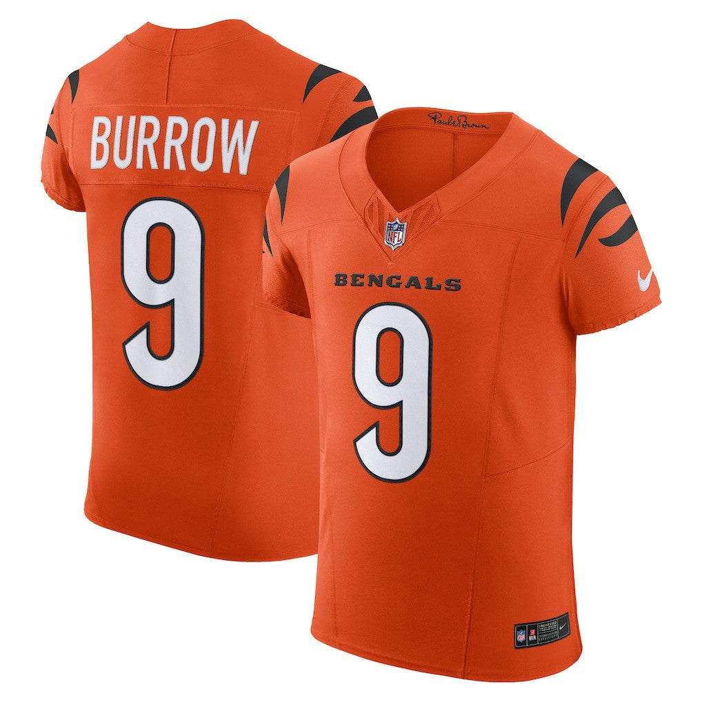 Joe Burrow Cincinnati Bengals Vapor F.U.S.E. Elite Jersey - Orange - Nike