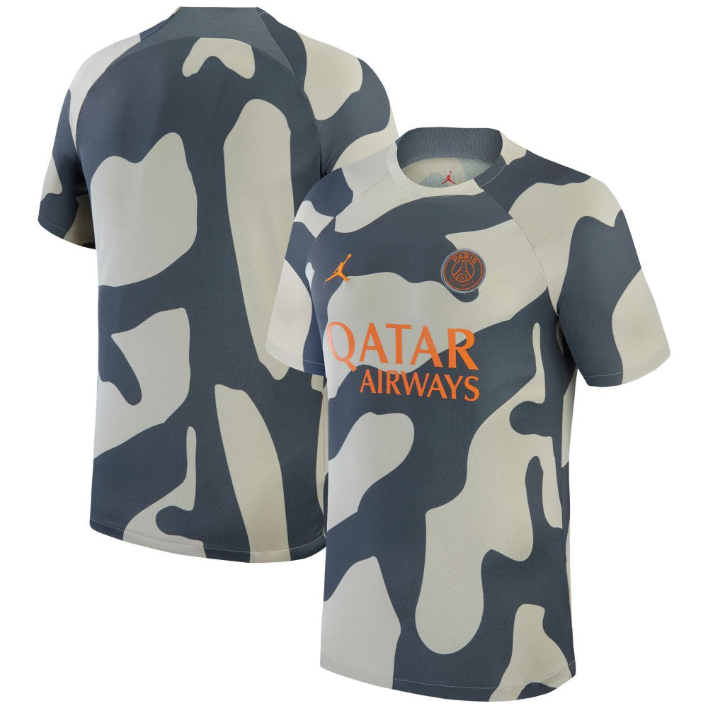 Jordan - Paris Saint-Germain Jordan Brand 2023/24 Academy Pro Pre-Match Top - Gray
