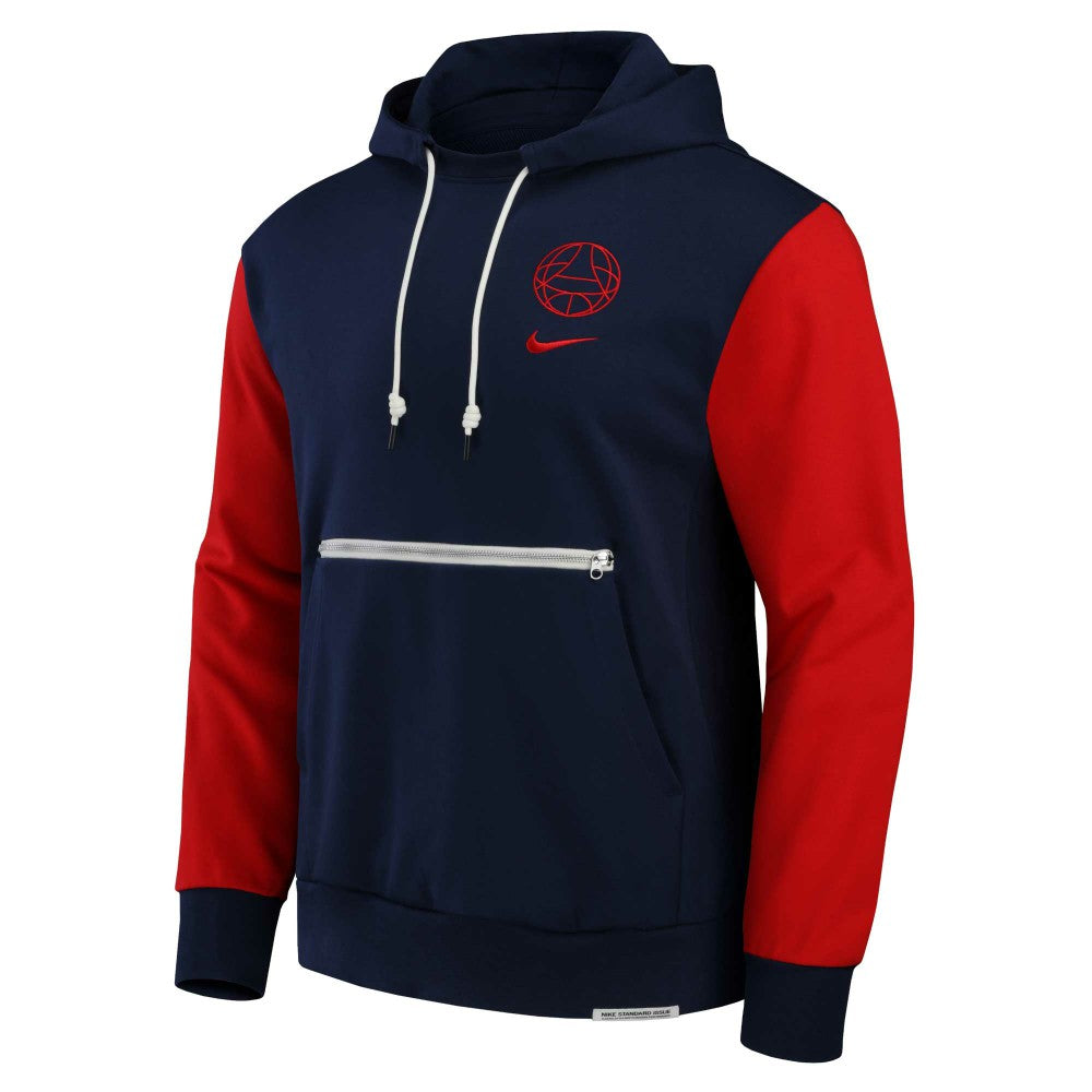 Nike - Paris Saint-Germain Standard Issue Pullover Hoodie - Navy
