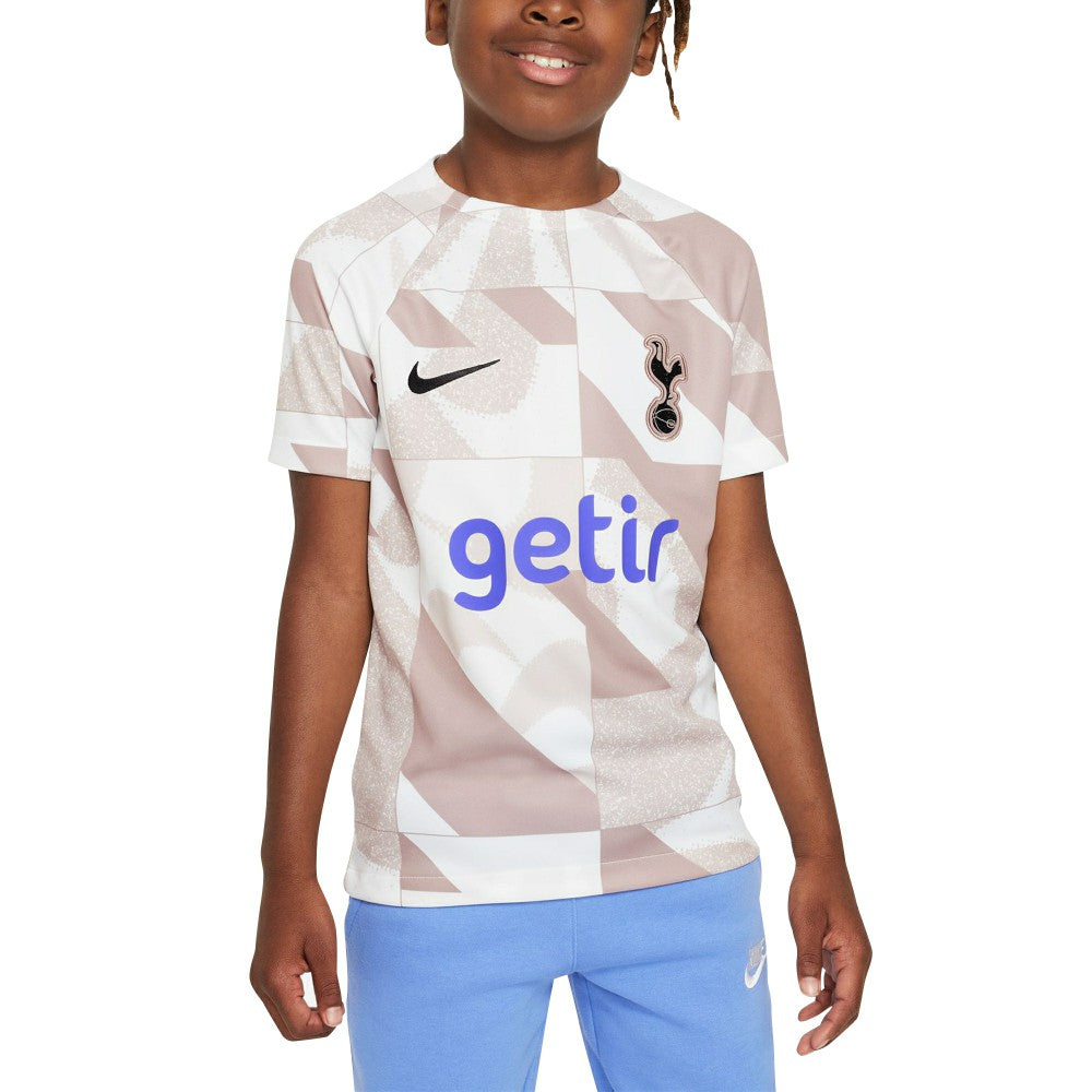 Nike - Tottenham Hotspur Youth 2023/24 Academy Pro Performance Pre-Match Top - White