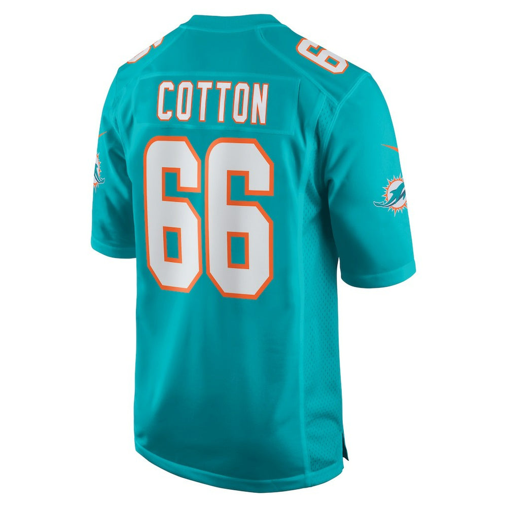 Lester Cotton Sr. Miami Dolphins Home Game Player Jersey - Aqua - Nike