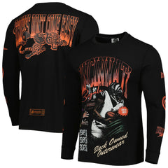 Cincinnati Bengals x BlaCkOWned Unisex Stripes Don't Come Easy Long Sleeve T-Shirt - Black - NFL