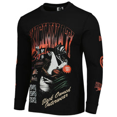 Cincinnati Bengals x BlaCkOWned Unisex Stripes Don't Come Easy Long Sleeve T-Shirt - Black - NFL
