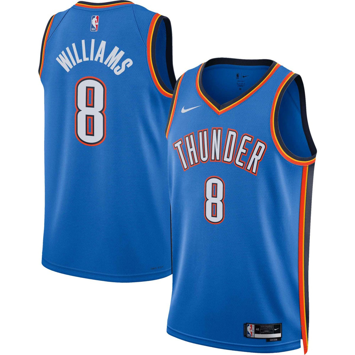 Nike Jalen Williams Oklahoma City Thunder Unisex Swingman Jersey Icon Edition Blue