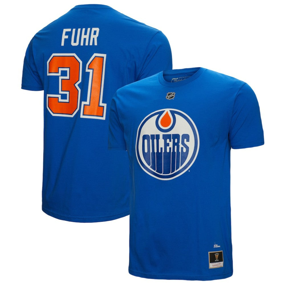 Grant Fuhr Edmonton Oilers Mitchell & Ness Name & Number T-Shirt - Royal | NHL discount