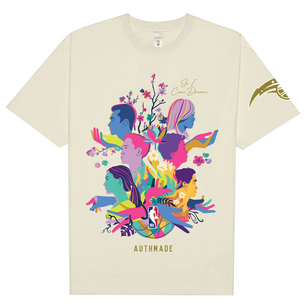 Orlando Magic AUTHMADE x NBA Unisex AAPI Dreamers T-Shirt Cream
