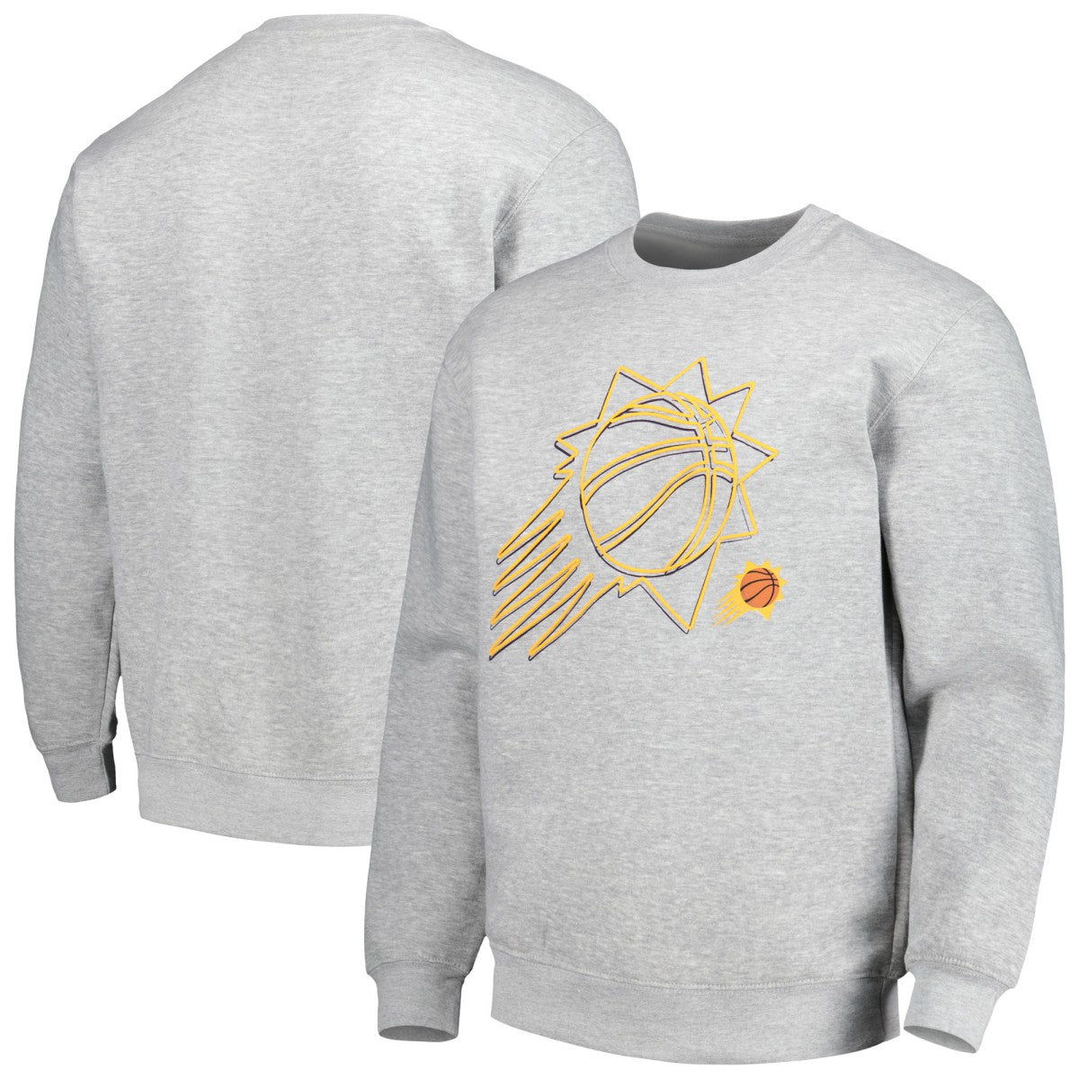 Phoenix Suns Stadium Essentials Unisex Element Logo Pop Pullover Sweatshirt Heather Gray