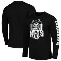 Brooklyn Nets Stadium Essentials Unisex NBA Crest Long Sleeve T-Shirt Black