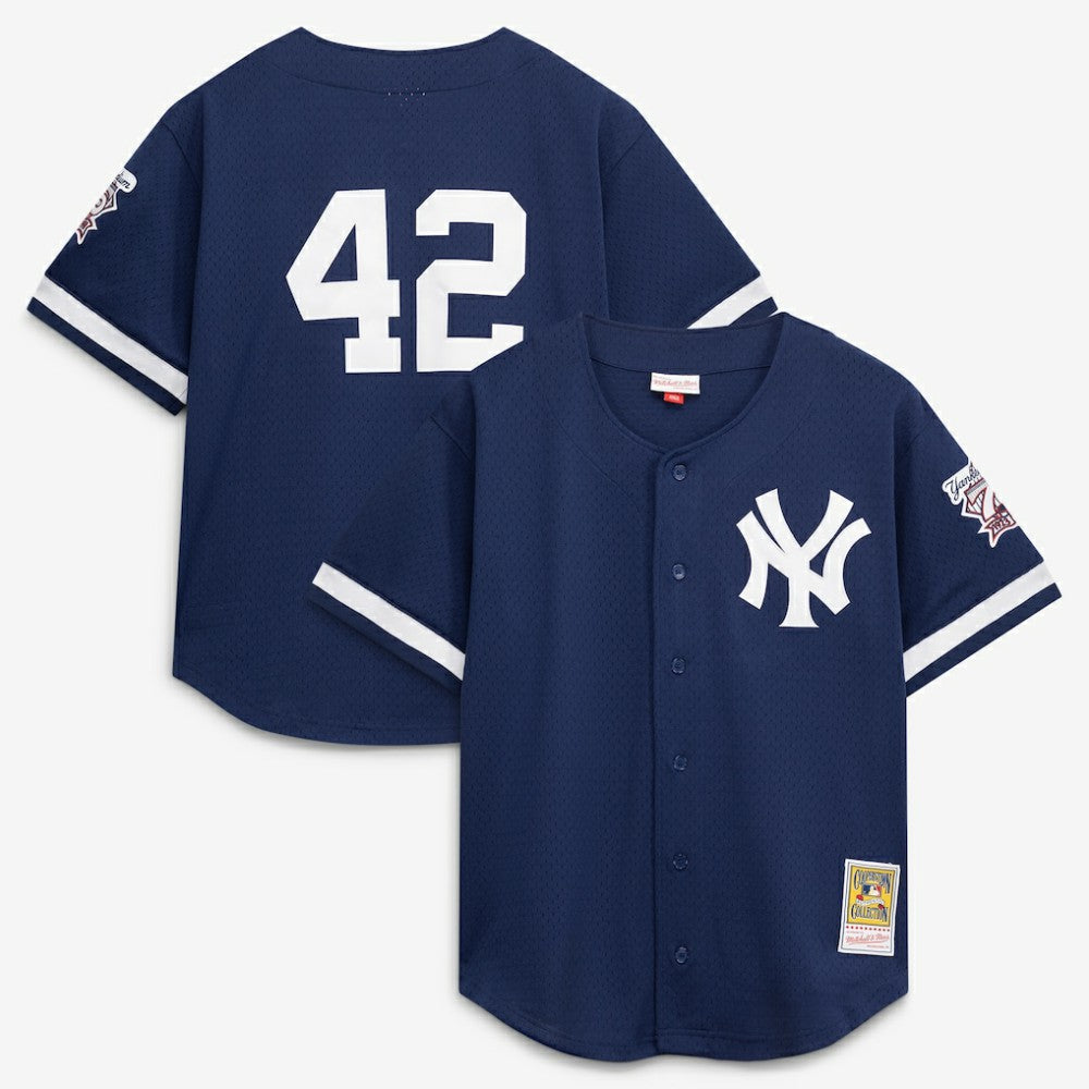 Mariano Rivera New York Yankees Mitchell & Ness Cooperstown Collection Mesh Batting Practice Button-Up Jersey Discount