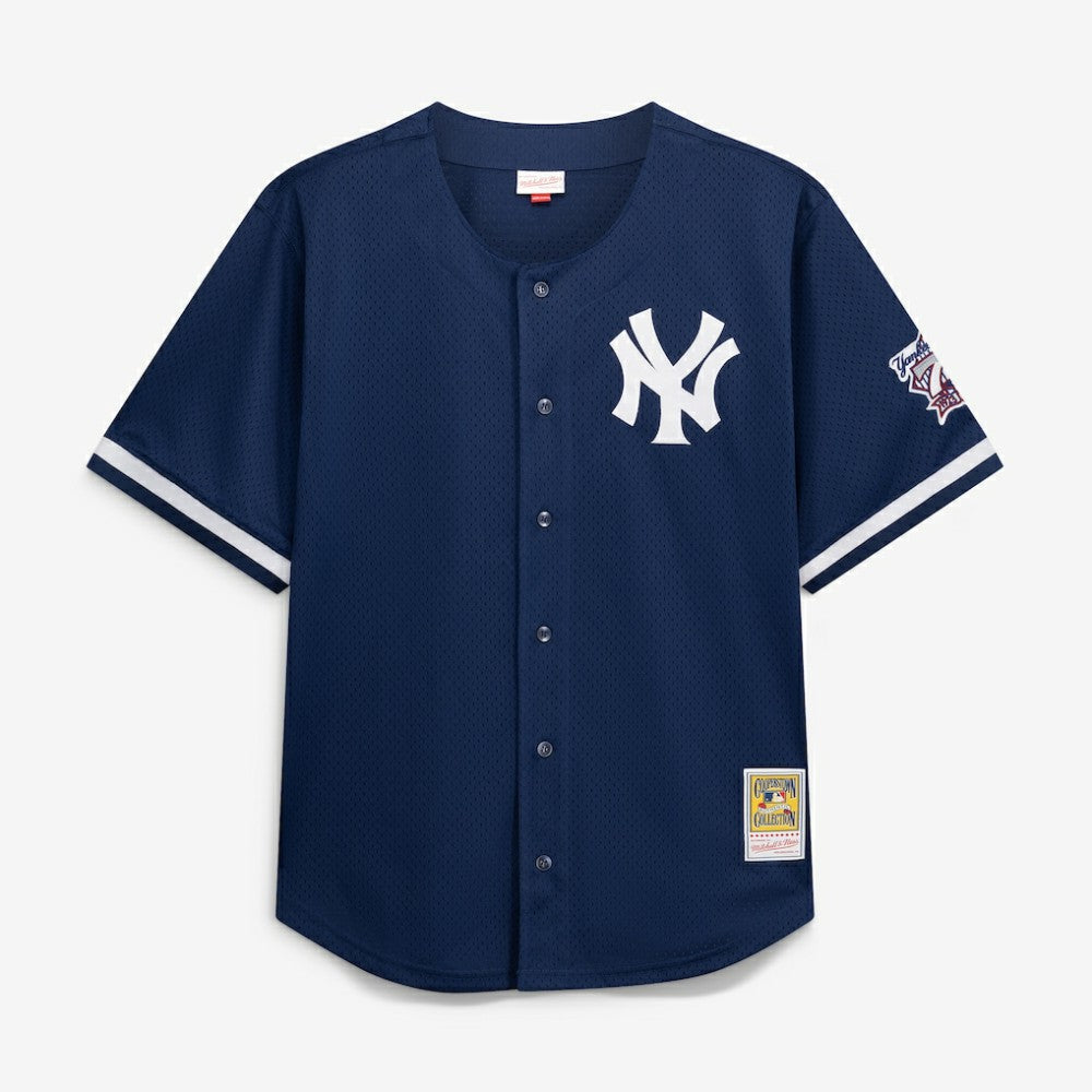 Derek Jeter New York Yankees Mitchell & Ness Cooperstown Collection Mesh Batting Practice Button-Up Jersey Outlet