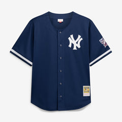Derek Jeter New York Yankees Mitchell & Ness Cooperstown Collection Mesh Batting Practice Button-Up Jersey Outlet