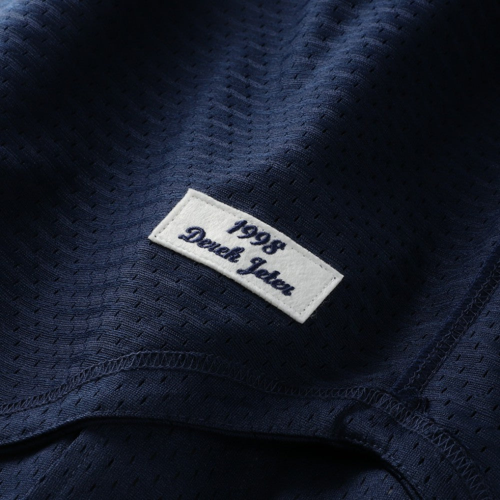 Derek Jeter New York Yankees Mitchell & Ness Cooperstown Collection Mesh Batting Practice Button-Up Jersey Outlet