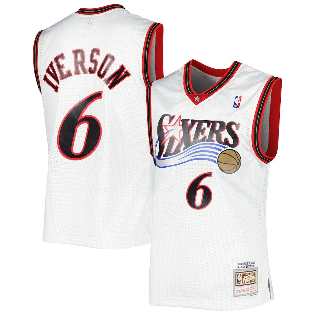 Mitchell & Ness Allen Iverson Philadelphia 76ers 2002/03 Hardwood Classics Swingman Jersey White