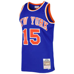 Mitchell & Ness Earl Monroe New York Knicks 1972/73 Hardwood Classics Swingman Jersey Blue