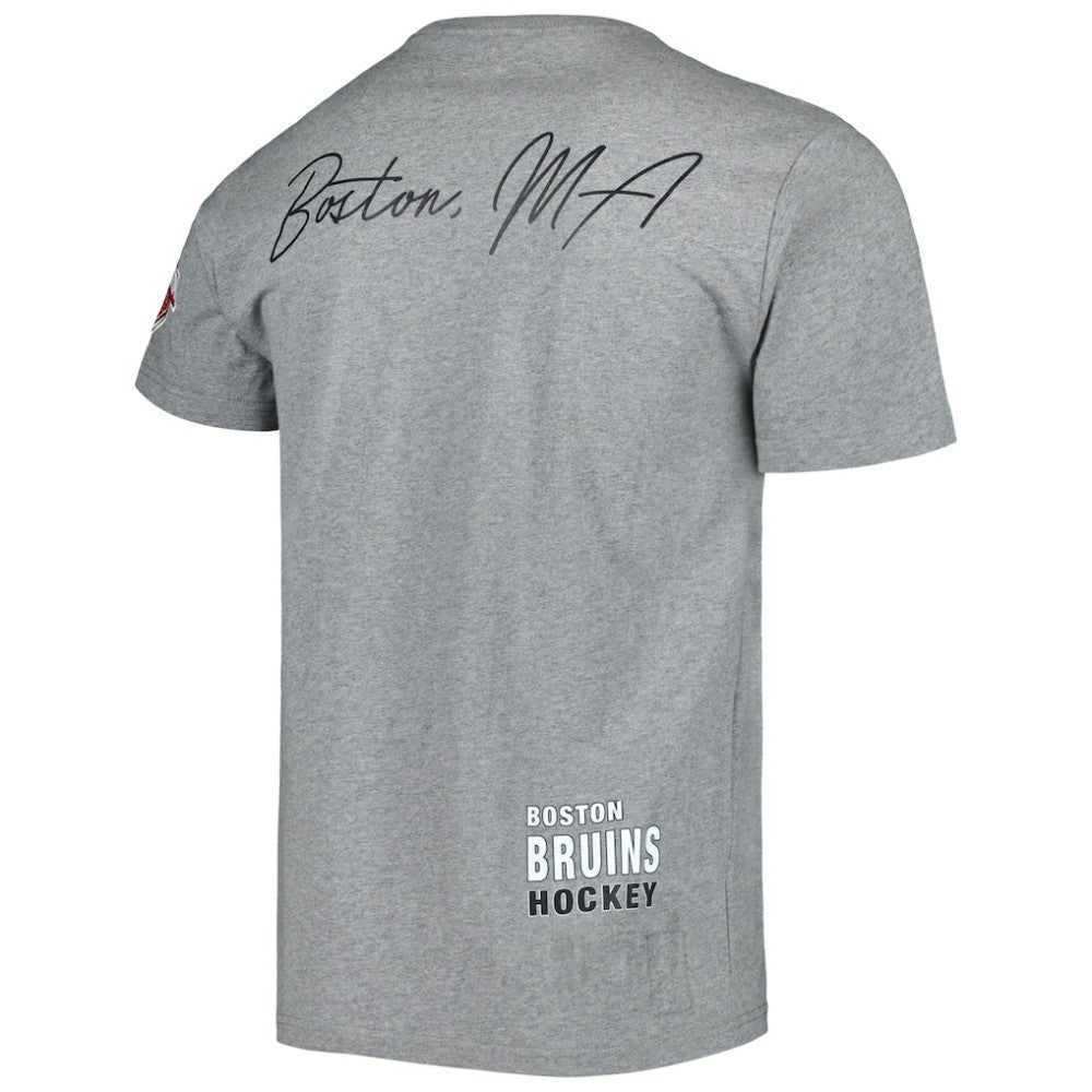Boston Bruins Mitchell & Ness City Collection T-Shirt - Heather Gray | NHL online