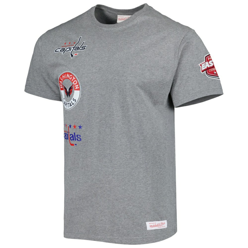Washington Capitals Mitchell & Ness City Collection T-Shirt - Heather Gray | NHL Lifestyle