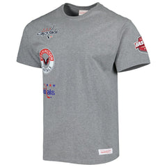 Washington Capitals Mitchell & Ness City Collection T-Shirt - Heather Gray | NHL Lifestyle