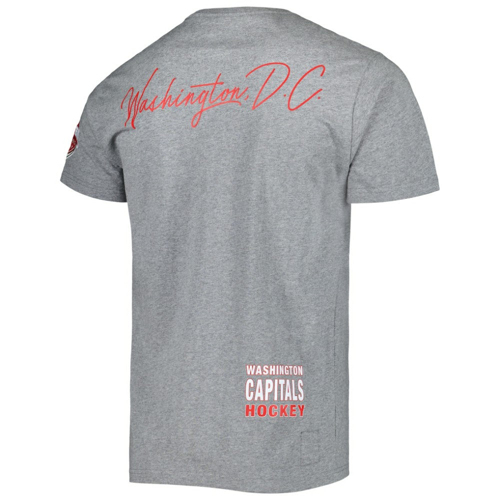 Washington Capitals Mitchell & Ness City Collection T-Shirt - Heather Gray | NHL Lifestyle