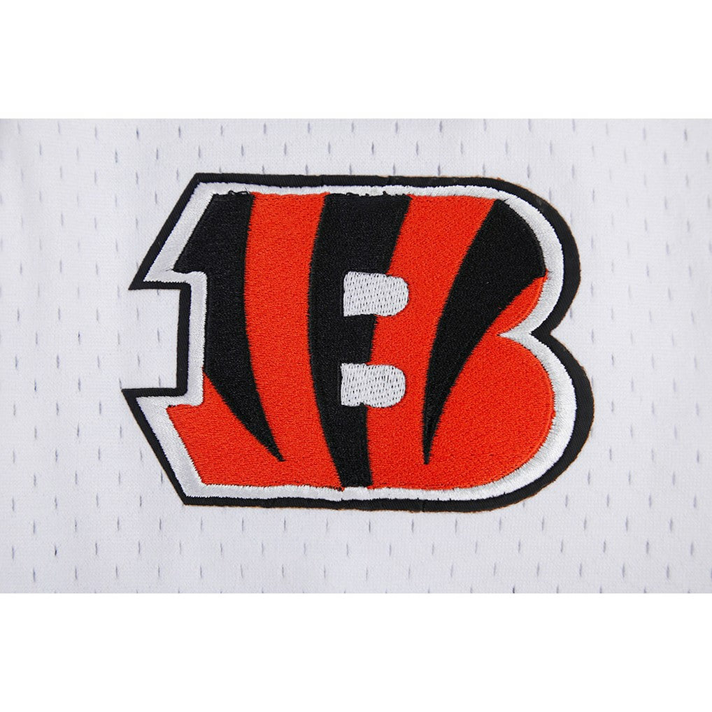 Joe Burrow Cincinnati Bengals Pro Standard Mesh Baseball Button-Up T-Shirt - White - NFL