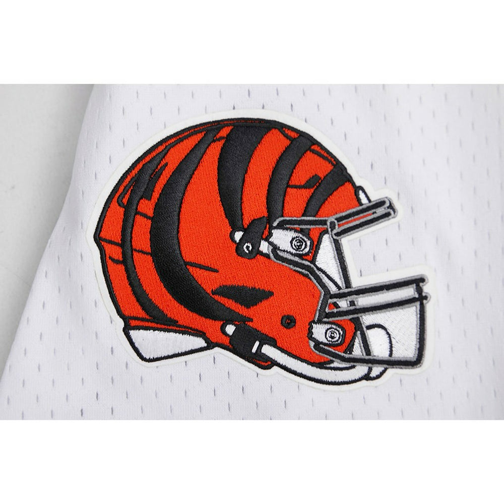 Joe Burrow Cincinnati Bengals Pro Standard Mesh Baseball Button-Up T-Shirt - White - NFL