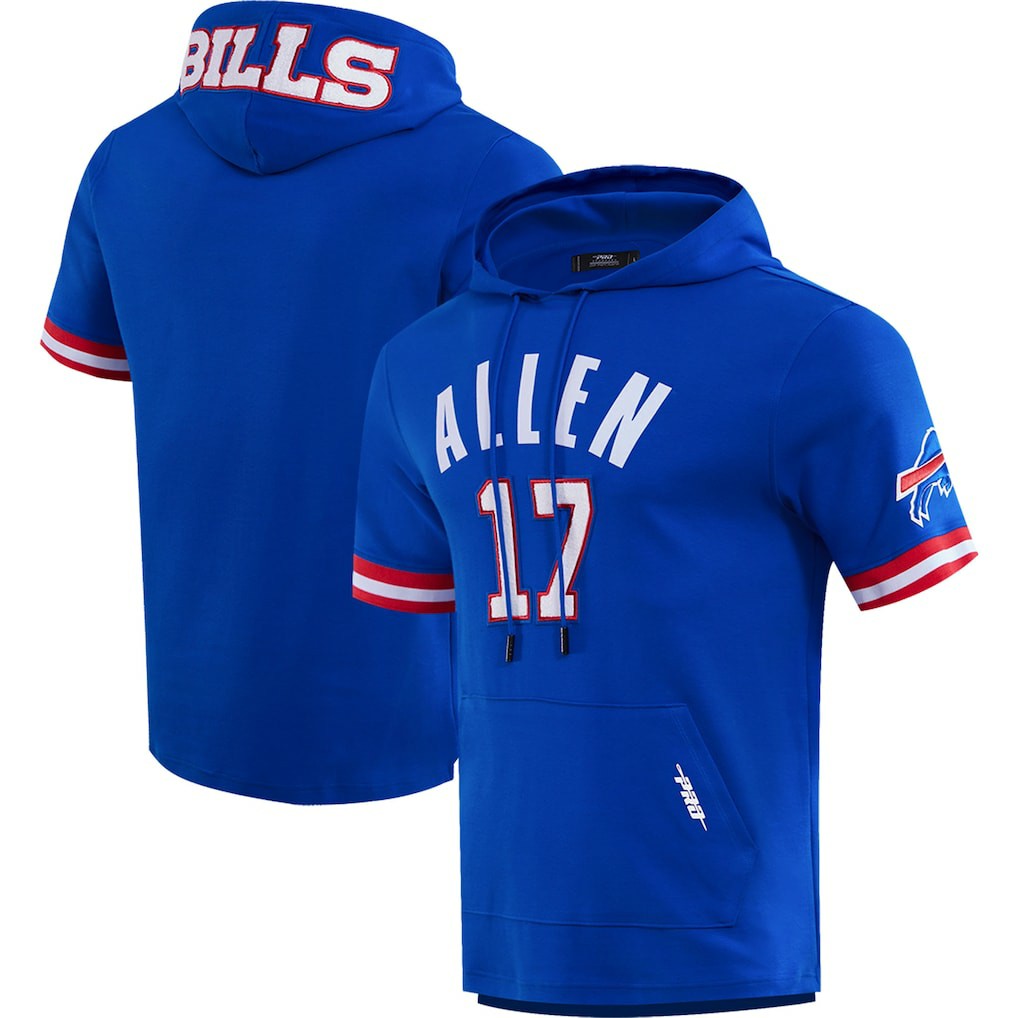 Josh Allen Buffalo Bills Pro Standard Player Name & Number Hoodie T-Shirt - Royal - NFL