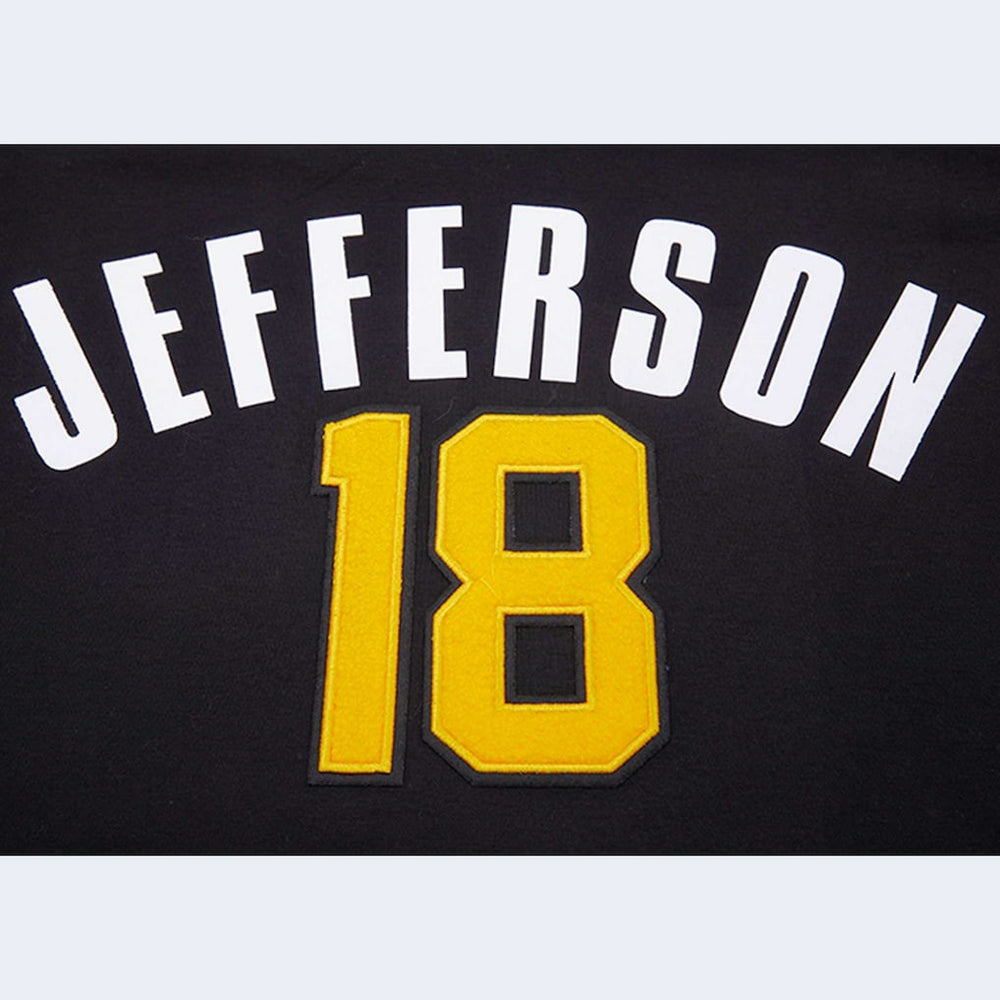 Justin Jefferson Minnesota Vikings Pro Standard Player Name & Number Hoodie T-Shirt - Black - NFL