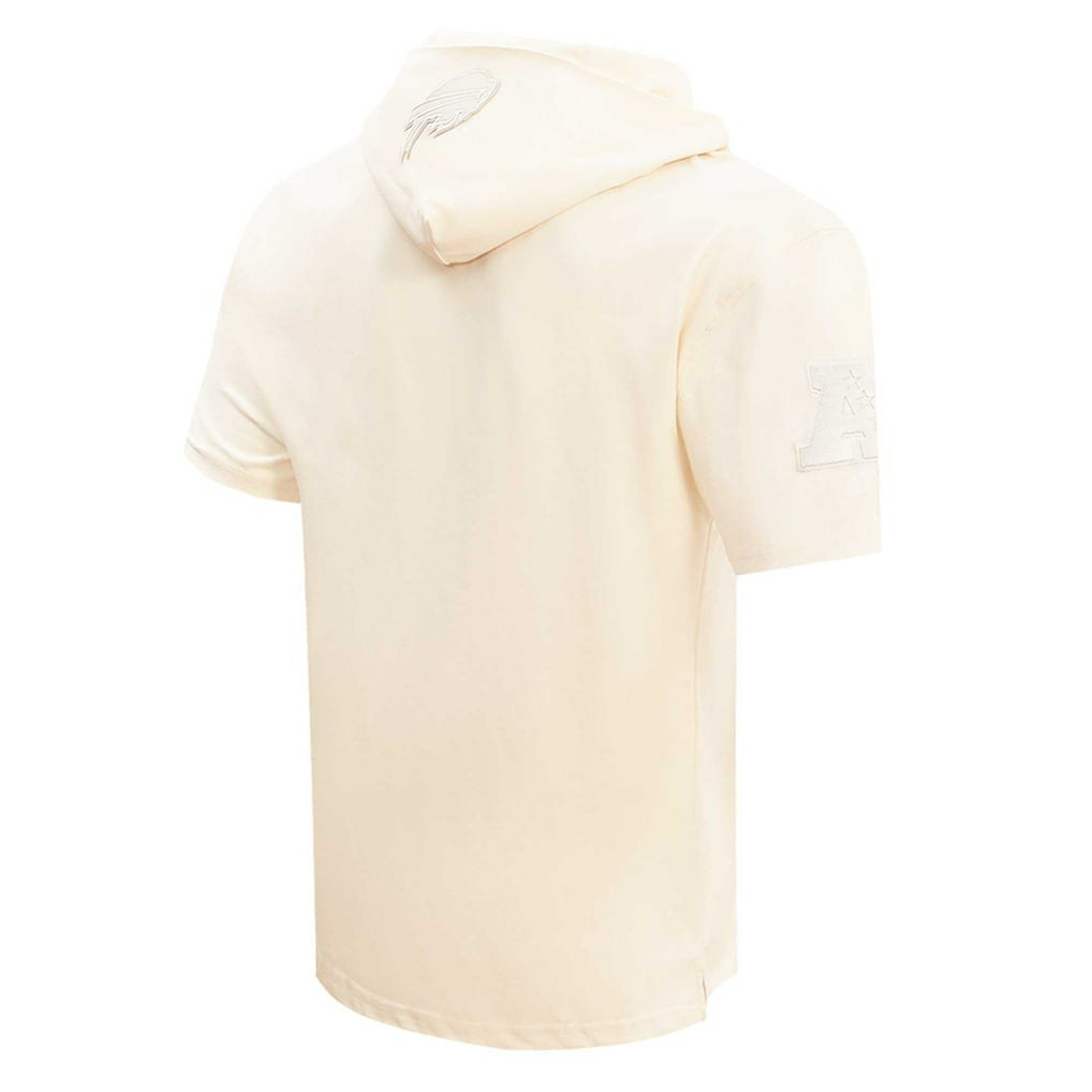 Josh Allen Buffalo Bills Player Name & Number Neutral Short Sleeve Pullover Hoodie - Oatmeal - NFL