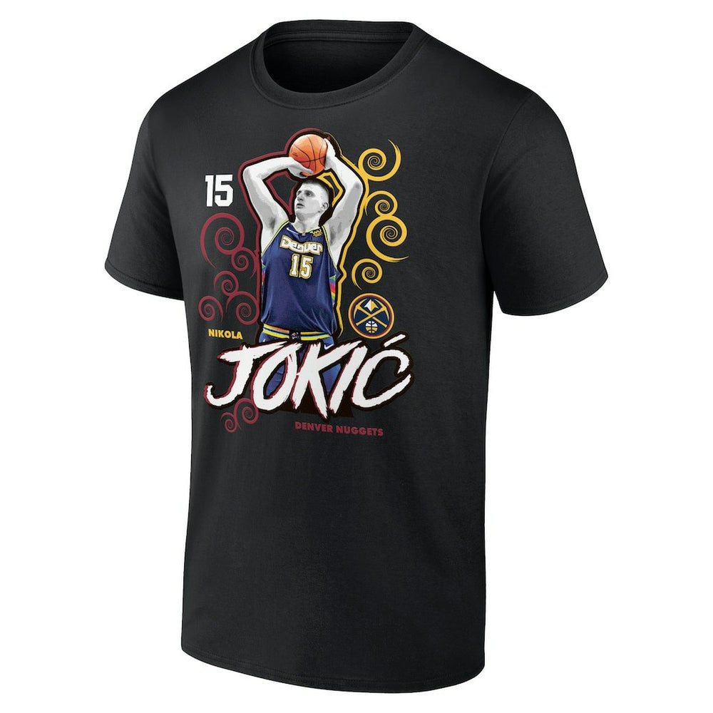 Nikola Jokic Denver Nuggets Competitor T-Shirt Black