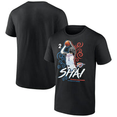 Shai Gilgeous-Alexander Oklahoma City Thunder Competitor T-Shirt Black