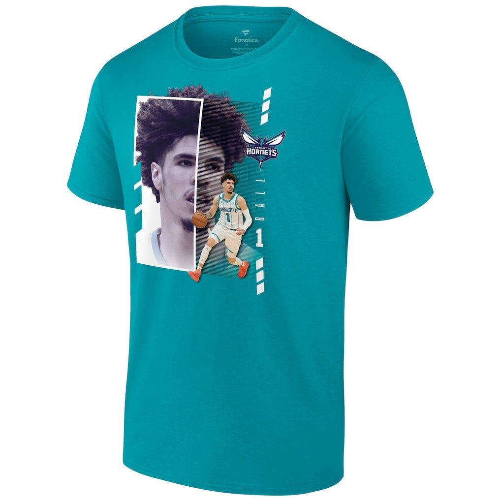 LaMelo Ball Charlotte Hornets Jump Pass T-Shirt Aqua