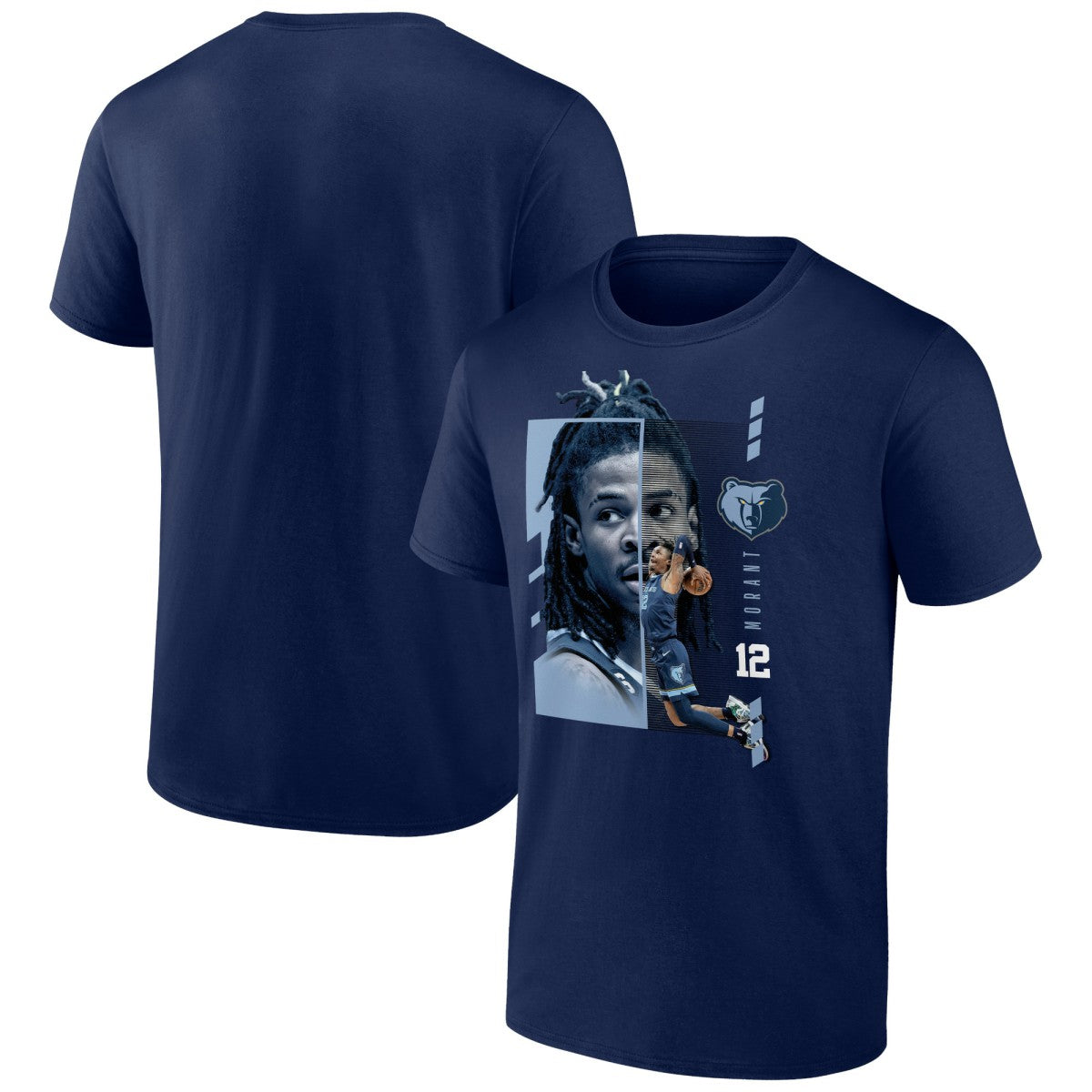 Ja Morant Memphis Grizzlies Jump Pass T-Shirt Navy