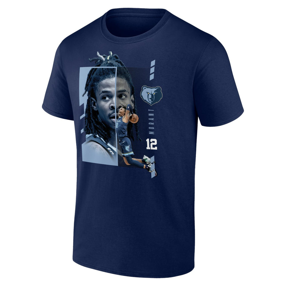 Ja Morant Memphis Grizzlies Jump Pass T-Shirt Navy