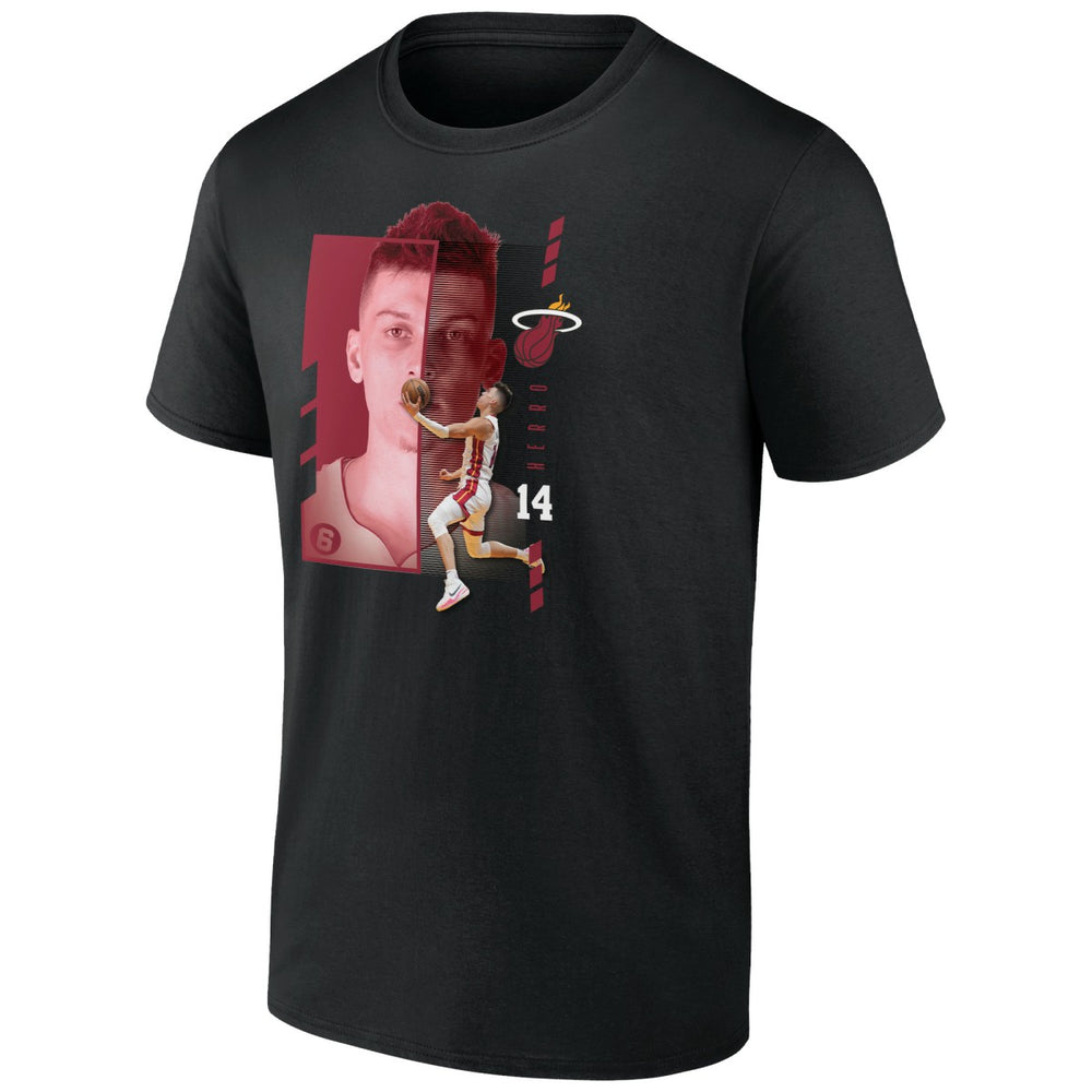 Tyler Herro Miami Heat Jump Pass T-Shirt Black