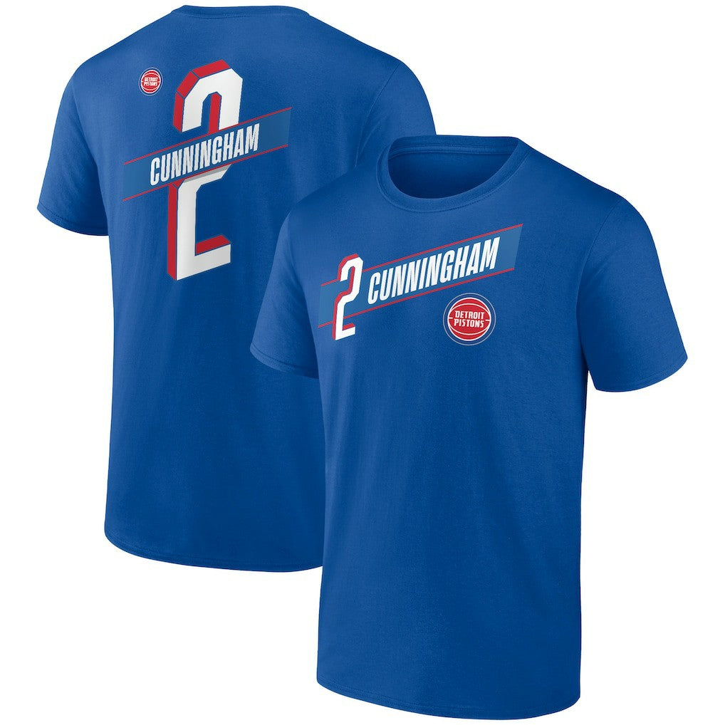 Cade Cunningham Detroit Pistons Full-Court Press Name & Number T-Shirt Royal