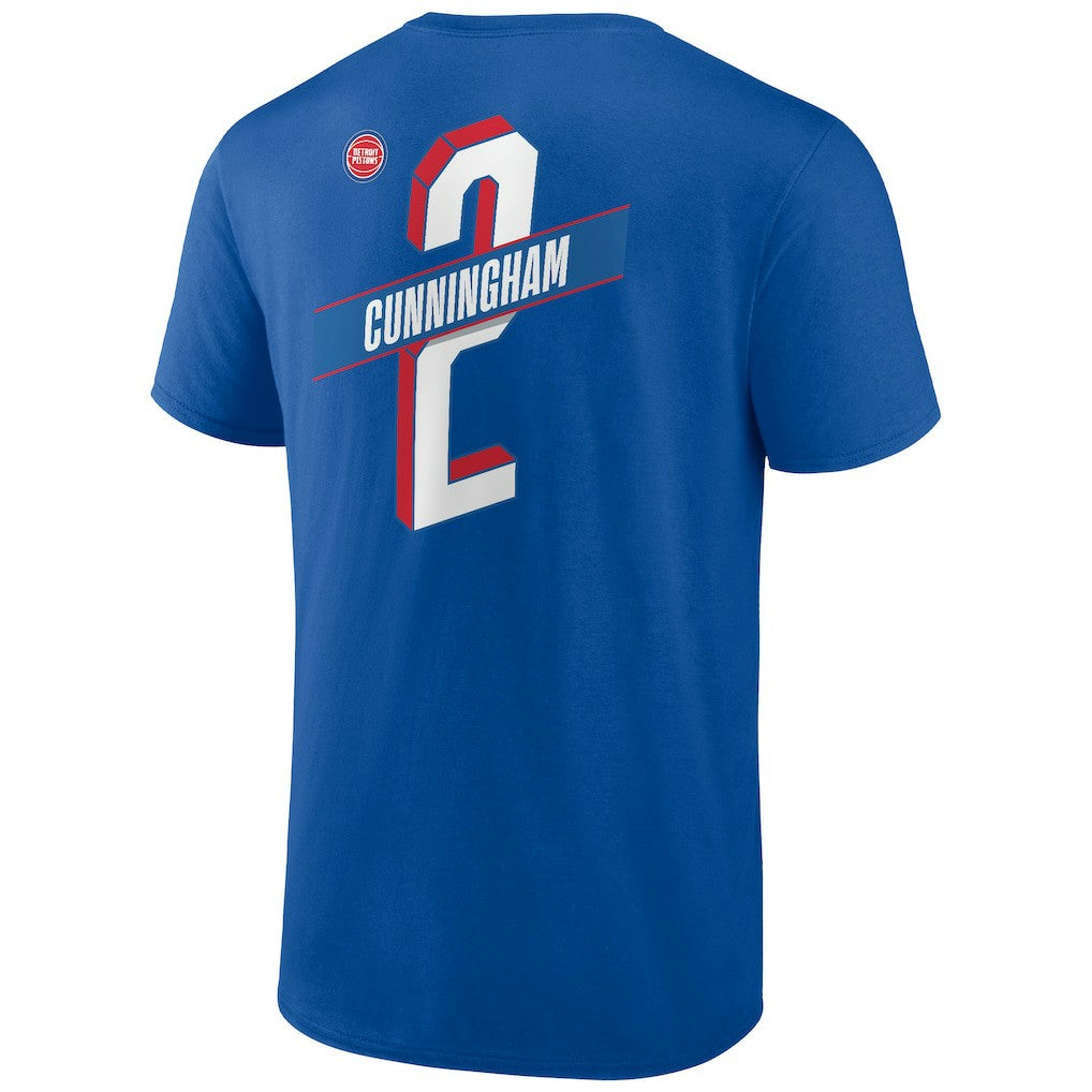Cade Cunningham Detroit Pistons Full-Court Press Name & Number T-Shirt Royal