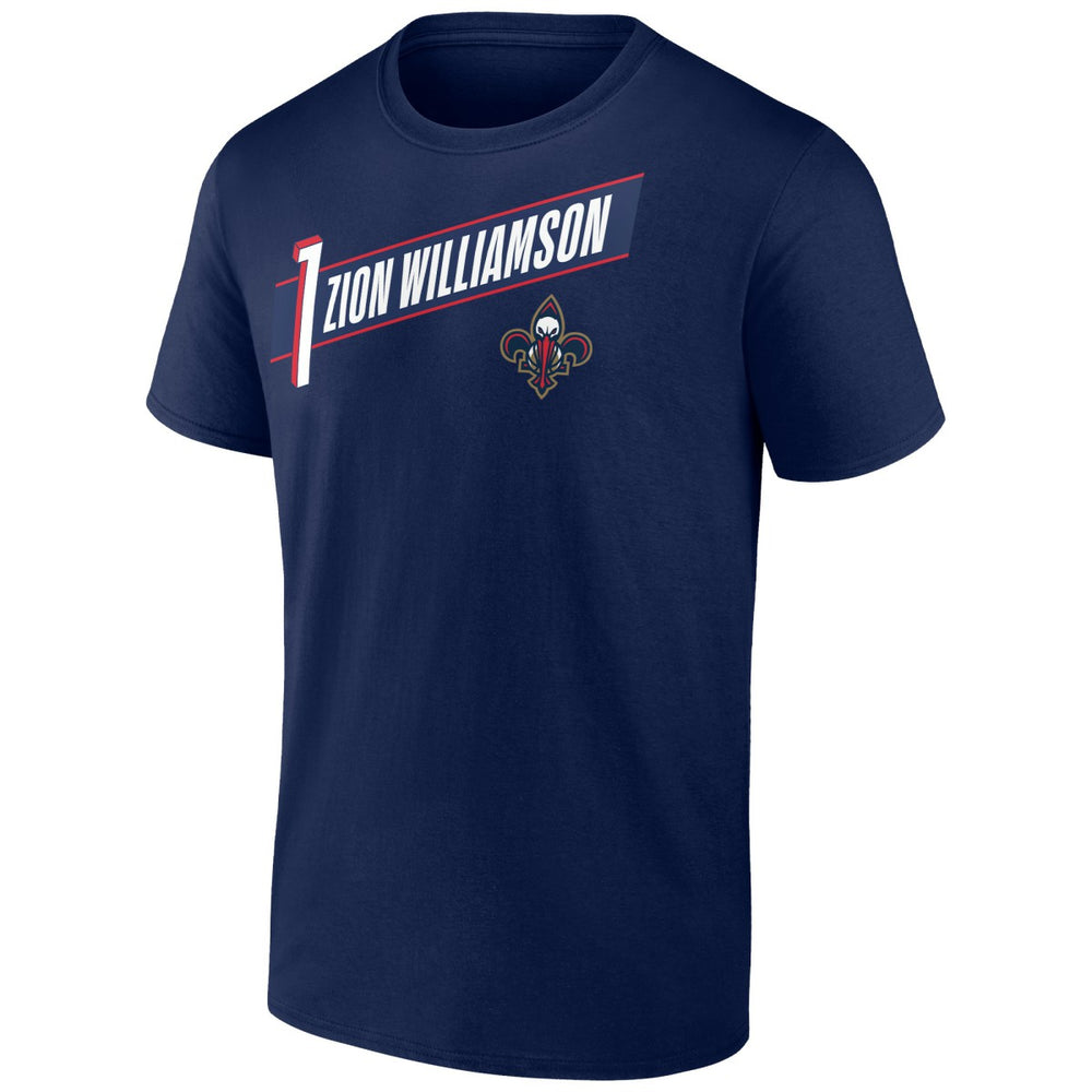 Zion Williamson New Orleans Pelicans Full-Court Press Name & Number T-Shirt Navy