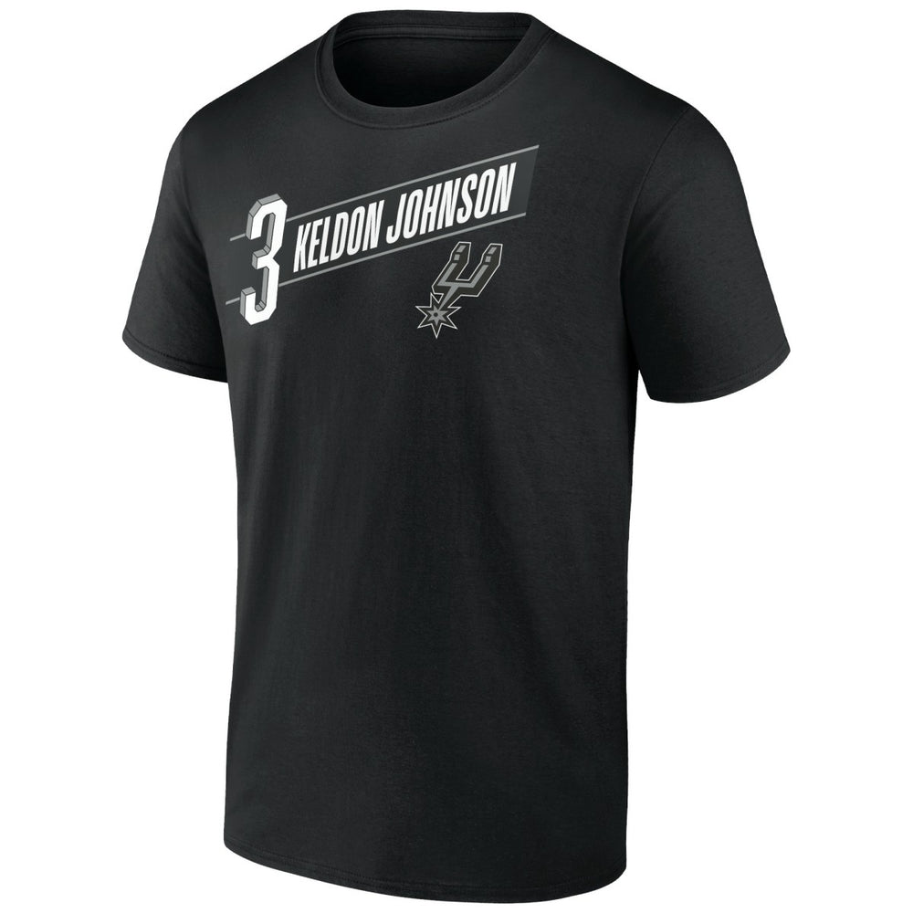 Keldon Johnson San Antonio Spurs Full-Court Press Name & Number T-Shirt Black