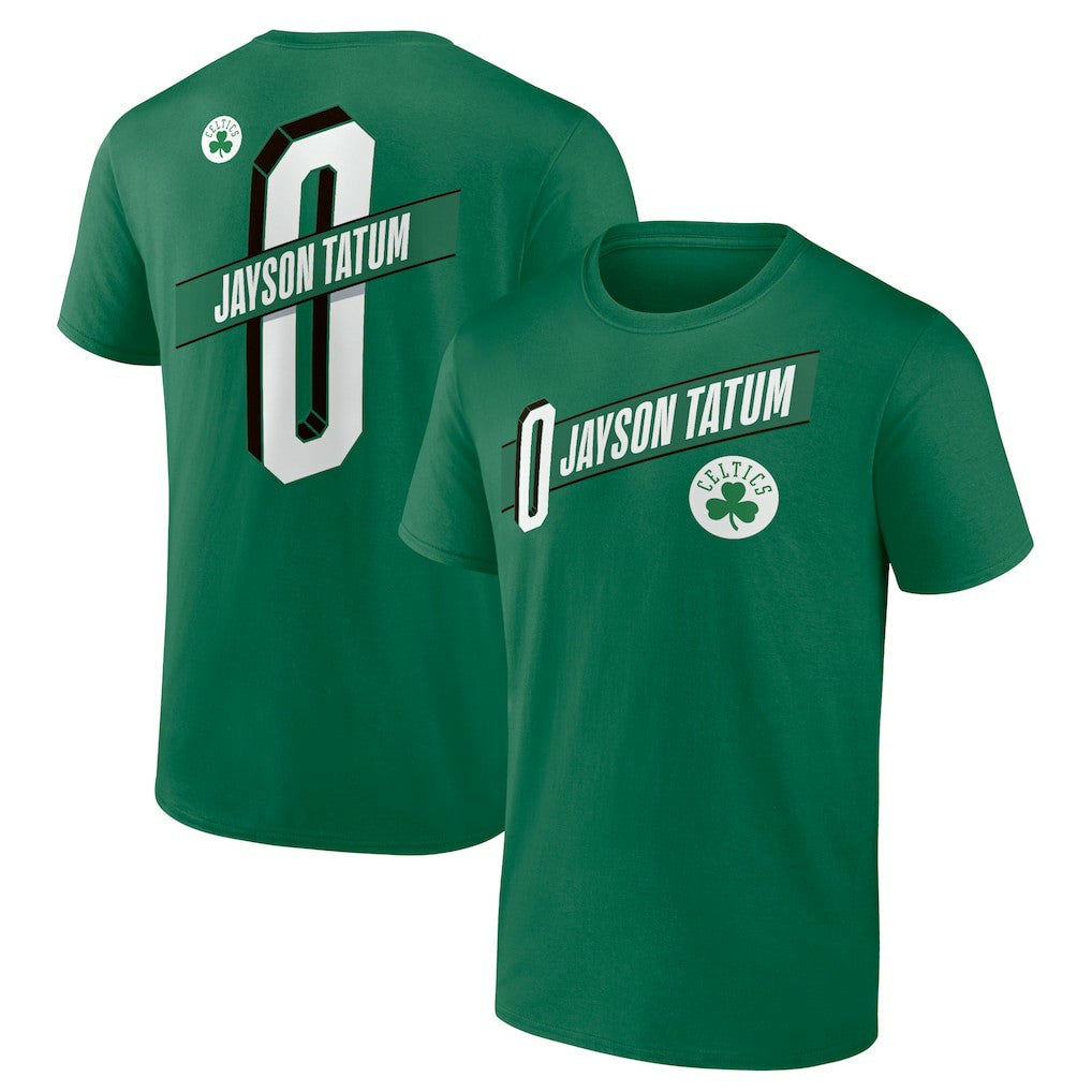 Jayson Tatum Boston Celtics Full-Court Press Name & Number T-Shirt Green