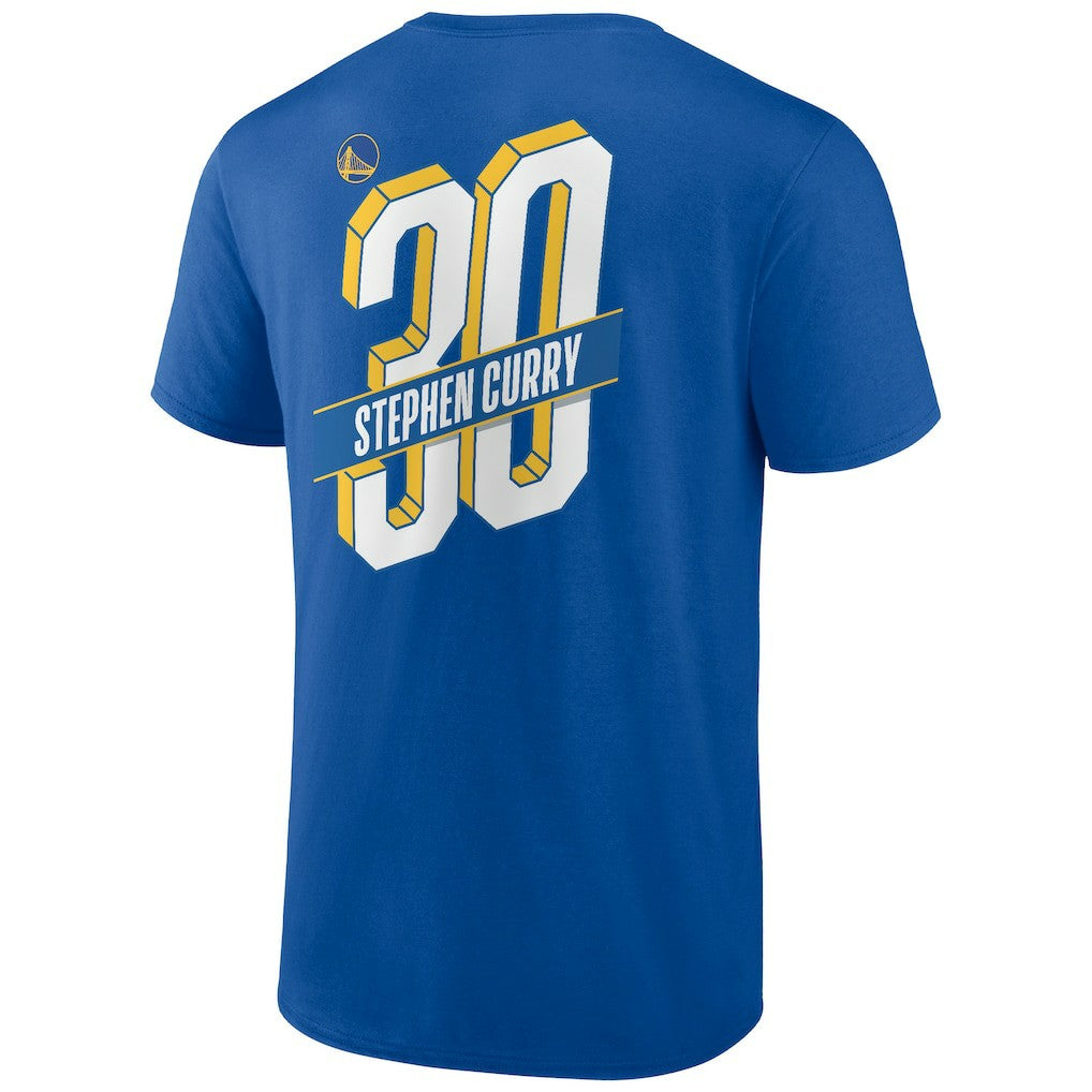 Stephen Curry Golden State Warriors Full-Court Press Name & Number T-Shirt Royal