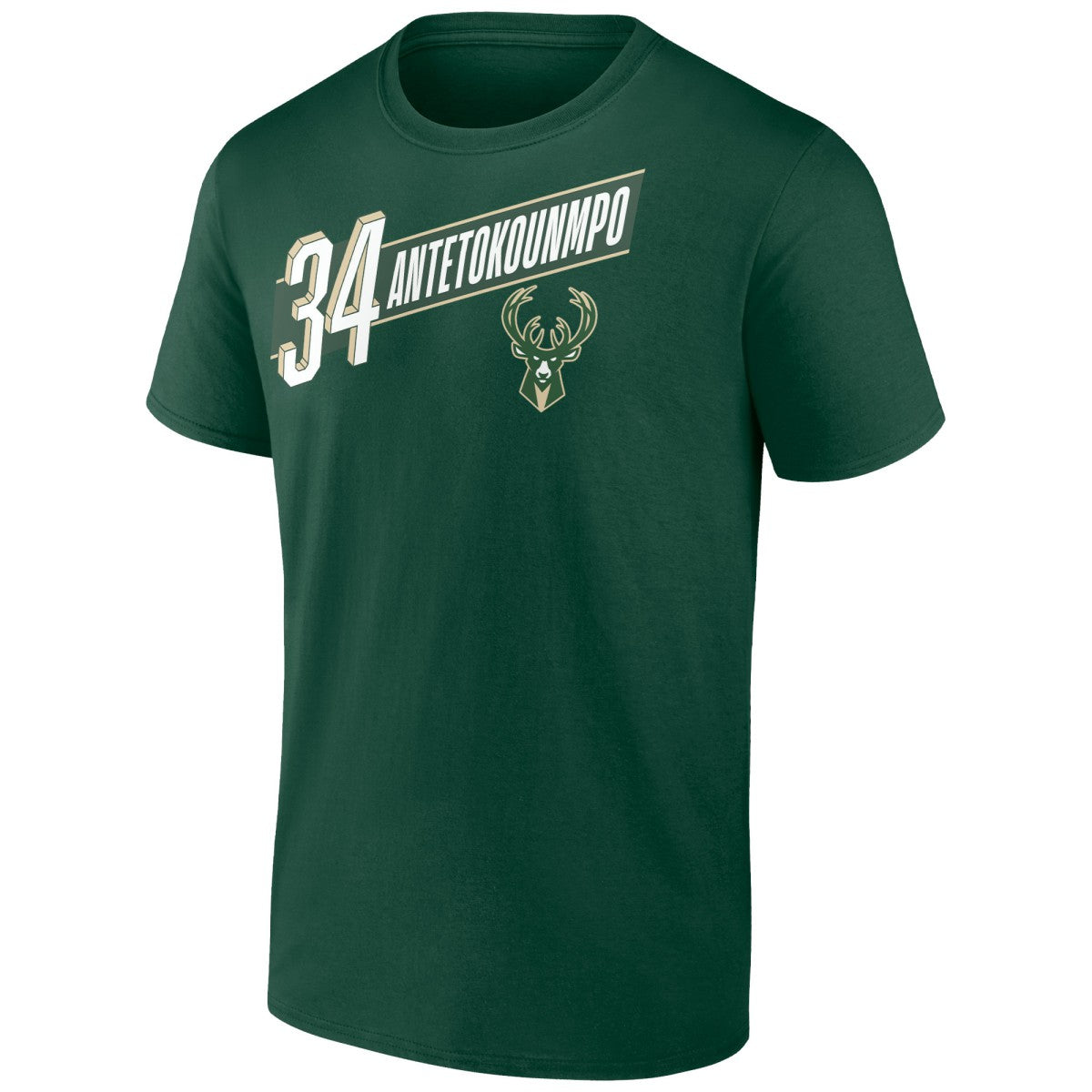 Giannis Antetokounmpo Milwaukee Bucks Full-Court Press Name & Number T-Shirt Green