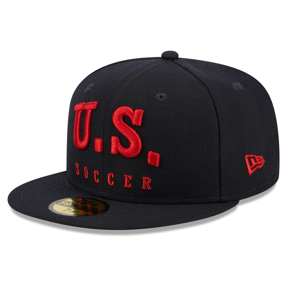 New Era - USMNT New Era Text 59FIFTY Fitted Hat - Navy