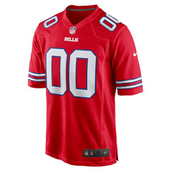 Buffalo Bills Alternate Custom Game Jersey - Red - Nike