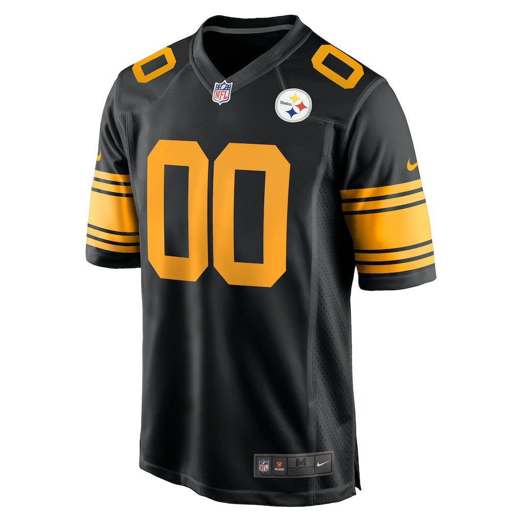 Pittsburgh Steelers Alternate Custom Game Jersey - Black - Nike