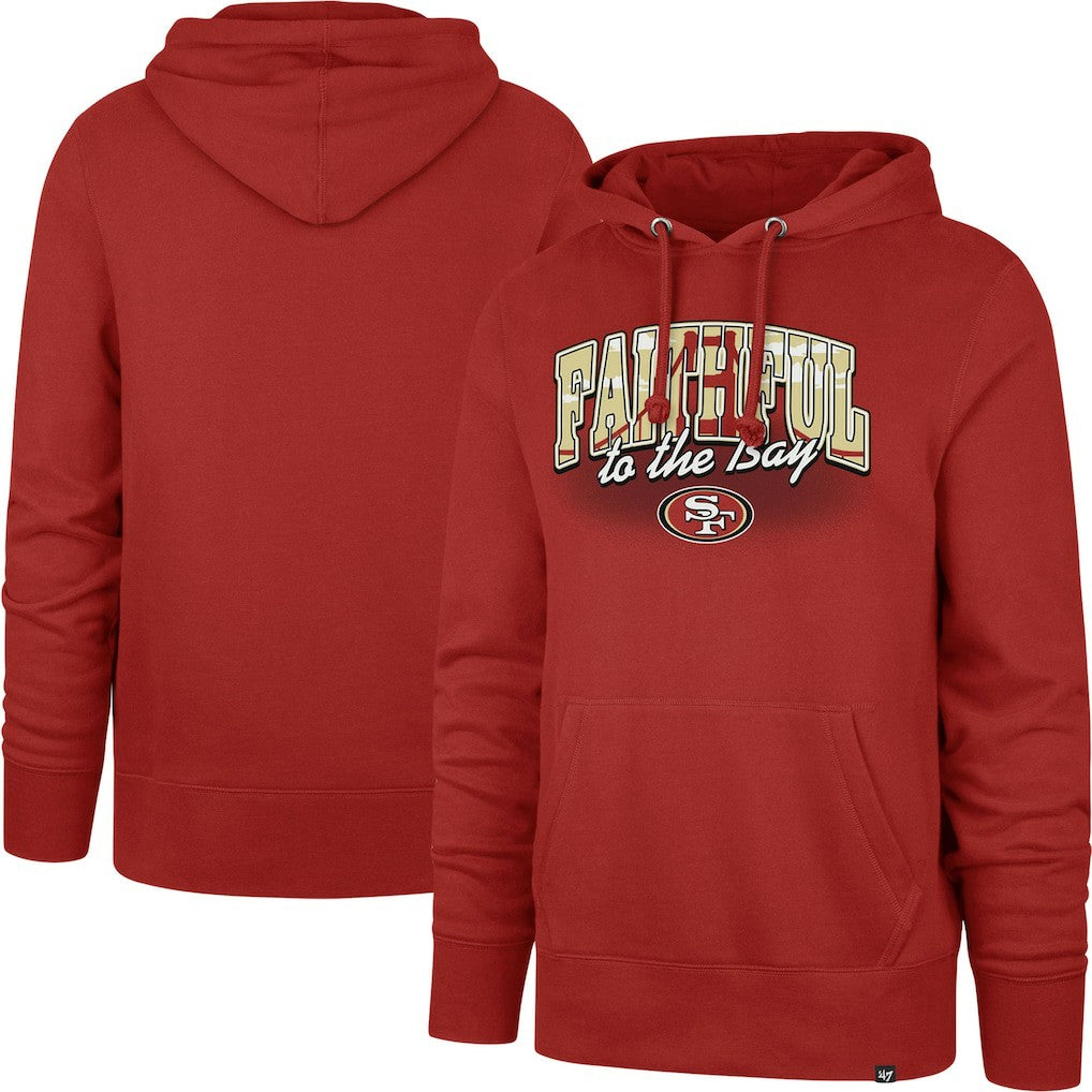 San Francisco 49ers '47 Regional Headline Pullover Hoodie - Scarlet - 47 brand