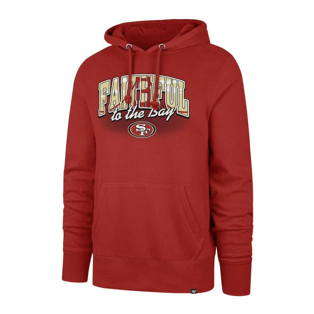 San Francisco 49ers '47 Regional Headline Pullover Hoodie - Scarlet - 47 brand