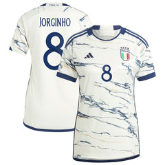 Adidas - Jorginho Italy National Team Women's 2023 Away Replica Jersey - White
