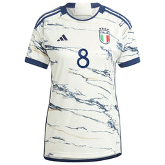 Adidas - Jorginho Italy National Team Women's 2023 Away Replica Jersey - White