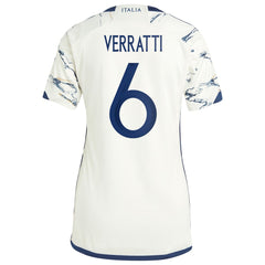 Adidas - Marco Verratti Italy National Team Women's 2023 Away Replica Jersey - White
