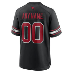 Arizona Cardinals Alternate Custom Game Jersey - Black - Nike